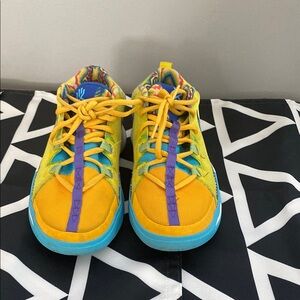 Kids Yellow and Blue Sneakers